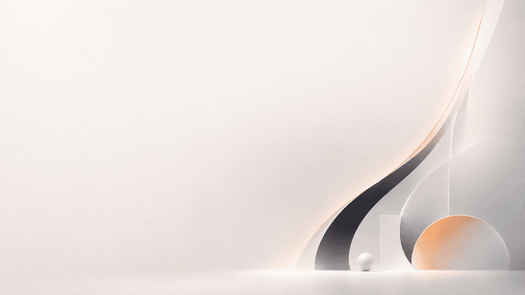 Brandlism — abstract architectural brand mark, warm light and a glowing arch